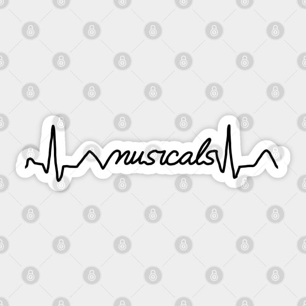 Musicals heartbeat Sticker by Becky-Marie